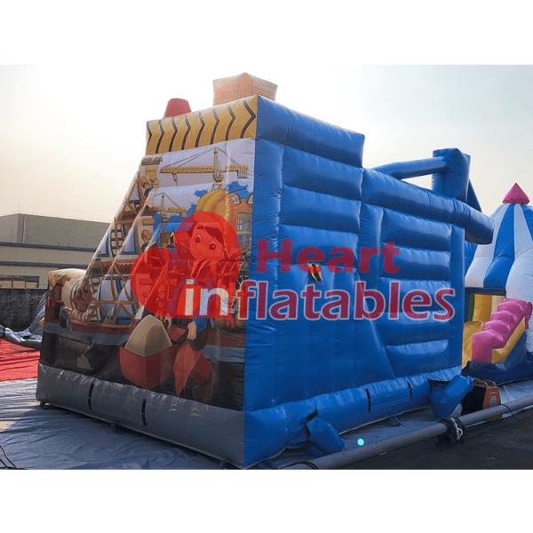 construction theme inflatable castle