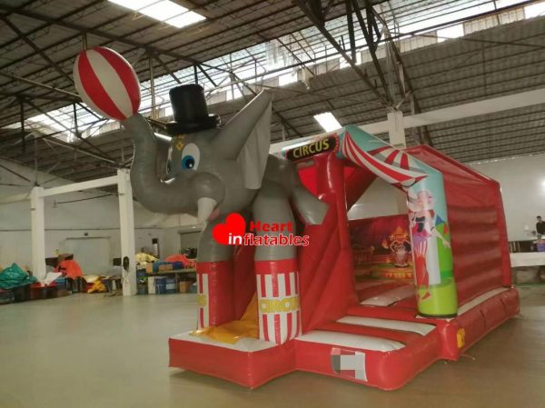 Elephant Bouncy Slide 5.1m x 3.7m