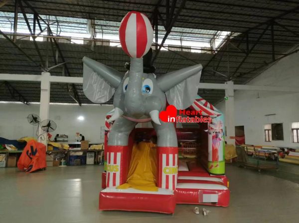 Elephant Bouncy Slide 5.1m x 3.7m