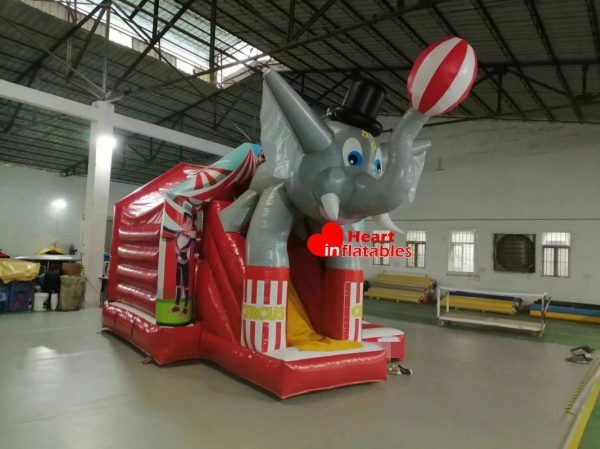 Elephant Bouncy Slide 5.1m x 3.7m