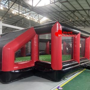 Football Field Red Black 12mL x 6mW