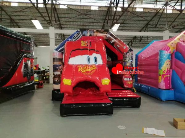 Red Car Bouncy Slide 5.1m x 3.7m