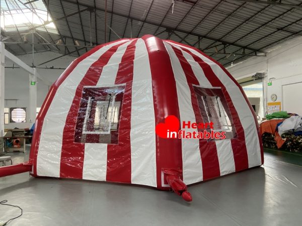 Six Doors Red White Tent 7.5m x 7.5m