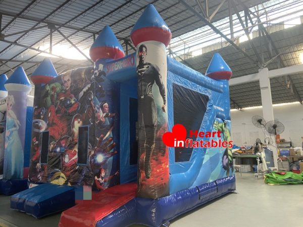 Super Hero Bouncy Slide 5m x 5m