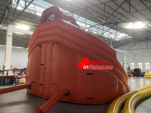 15ft Orange Dual Lane Water Slide