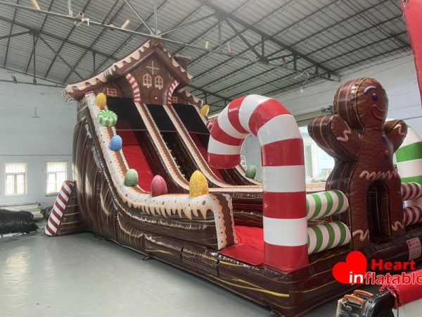 20ft Christmas Dual Lane Slide