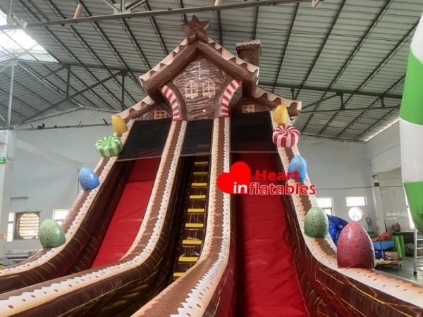 20ft Christmas Dual Lane Slide