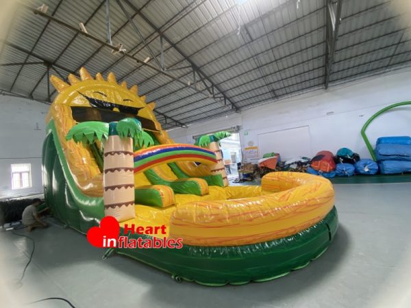 18ft Marble Yellow Green Sun Water Slide