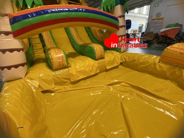 18ft Marble Yellow Green Sun Water Slide