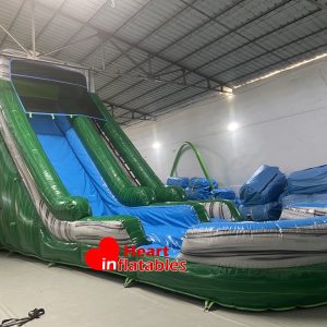 20ft Marble Green Single Lane Water Slide