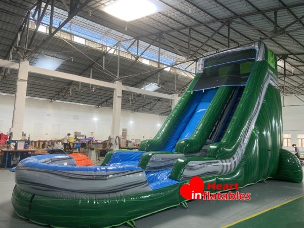 20ft Marble Green Single Lane Water Slide