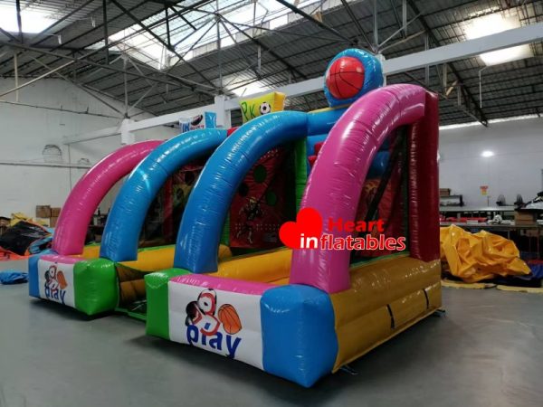 Inflatable Booth Rugby Football Basketball Games 3in1