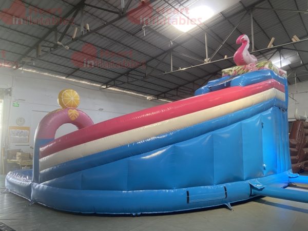 16ft Flamingo Island Single Lane Water Slide