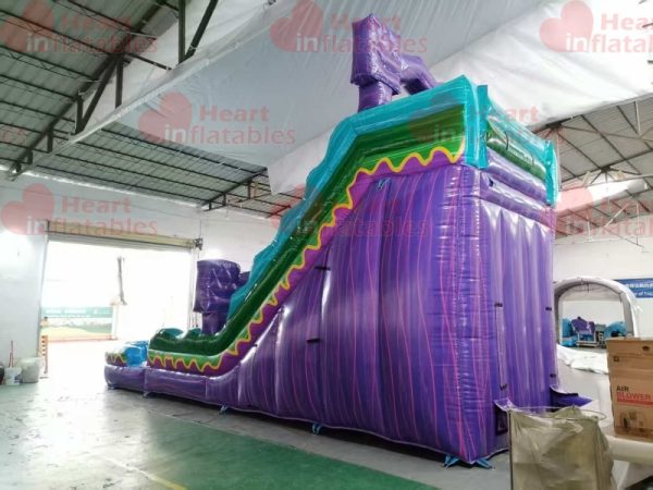 20ft Toxic Marble Single Lane Water Slide